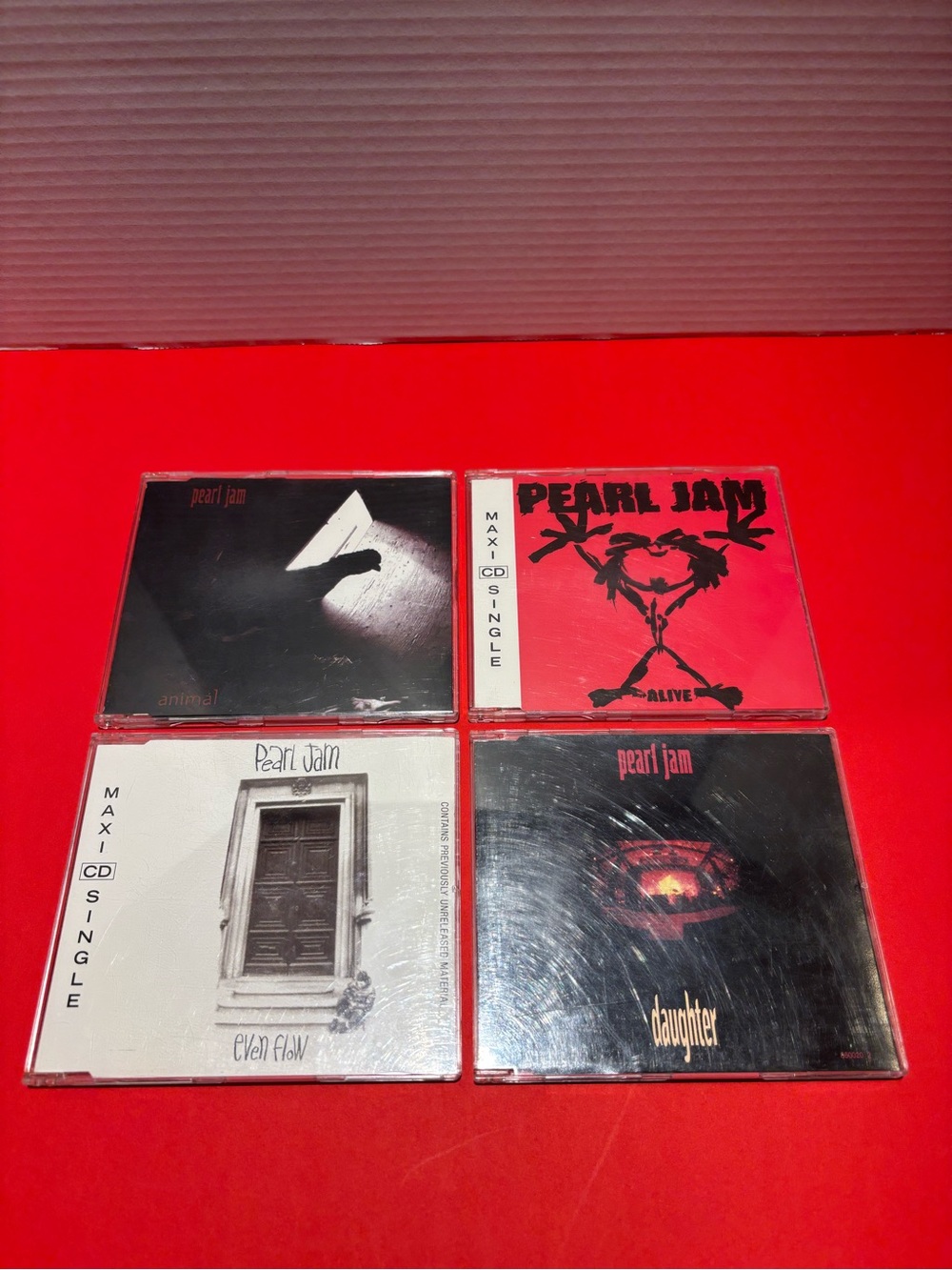 Collection of 4 Pearl Jam CD Singles